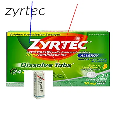 Zyrtec 10 mg comprimé prix